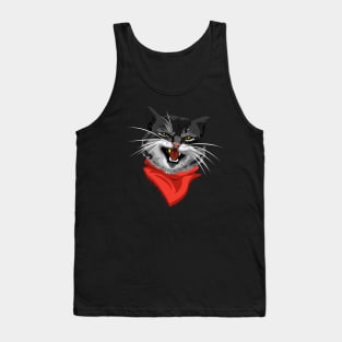 The Cat with a golden tooth Tank Top